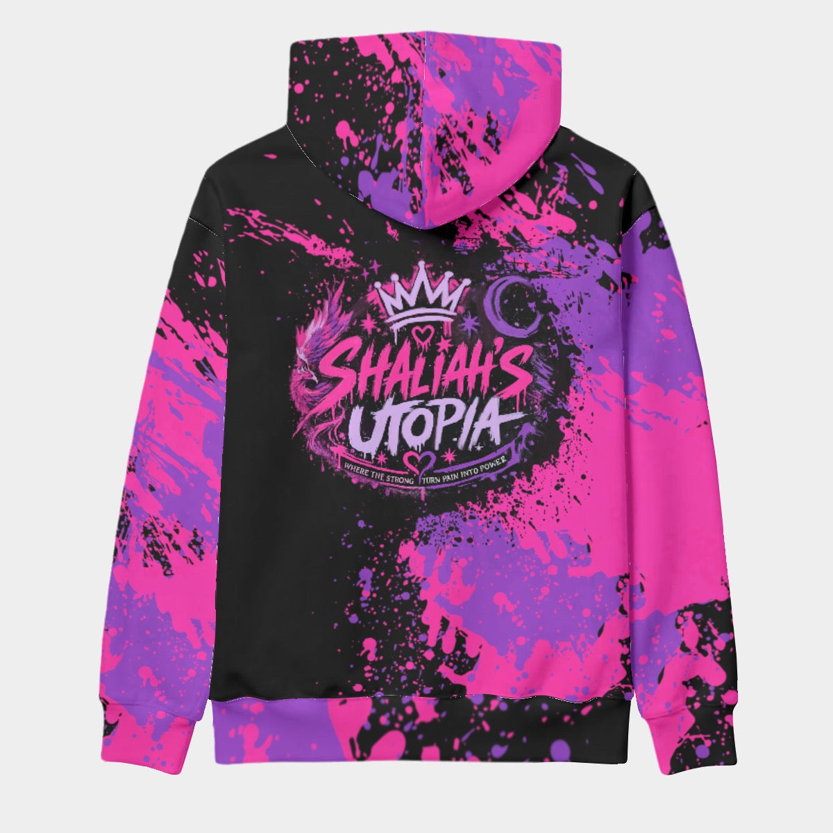Eco-friendly I Love All Of Me All-Over Print Unisex Pullover Hoodie