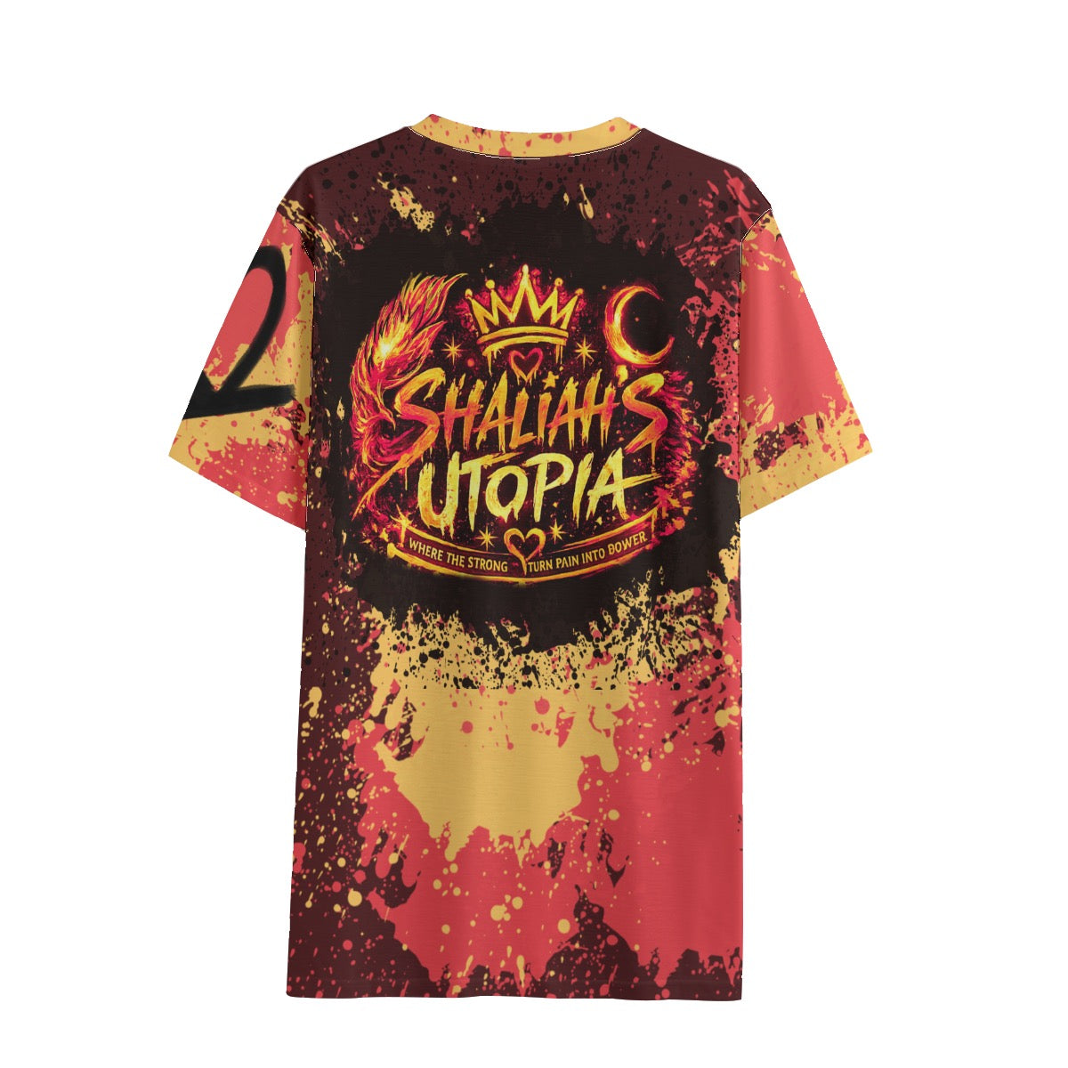 Eco-friendly Built Through The Fire All-over Print Unisex V-neck T-Shirt
