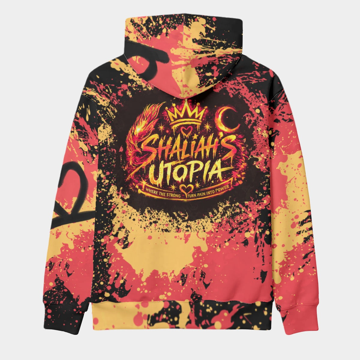 Eco-friendly I Bend, I Break, I Rise All-Over Print Unisex Pullover Hoodie