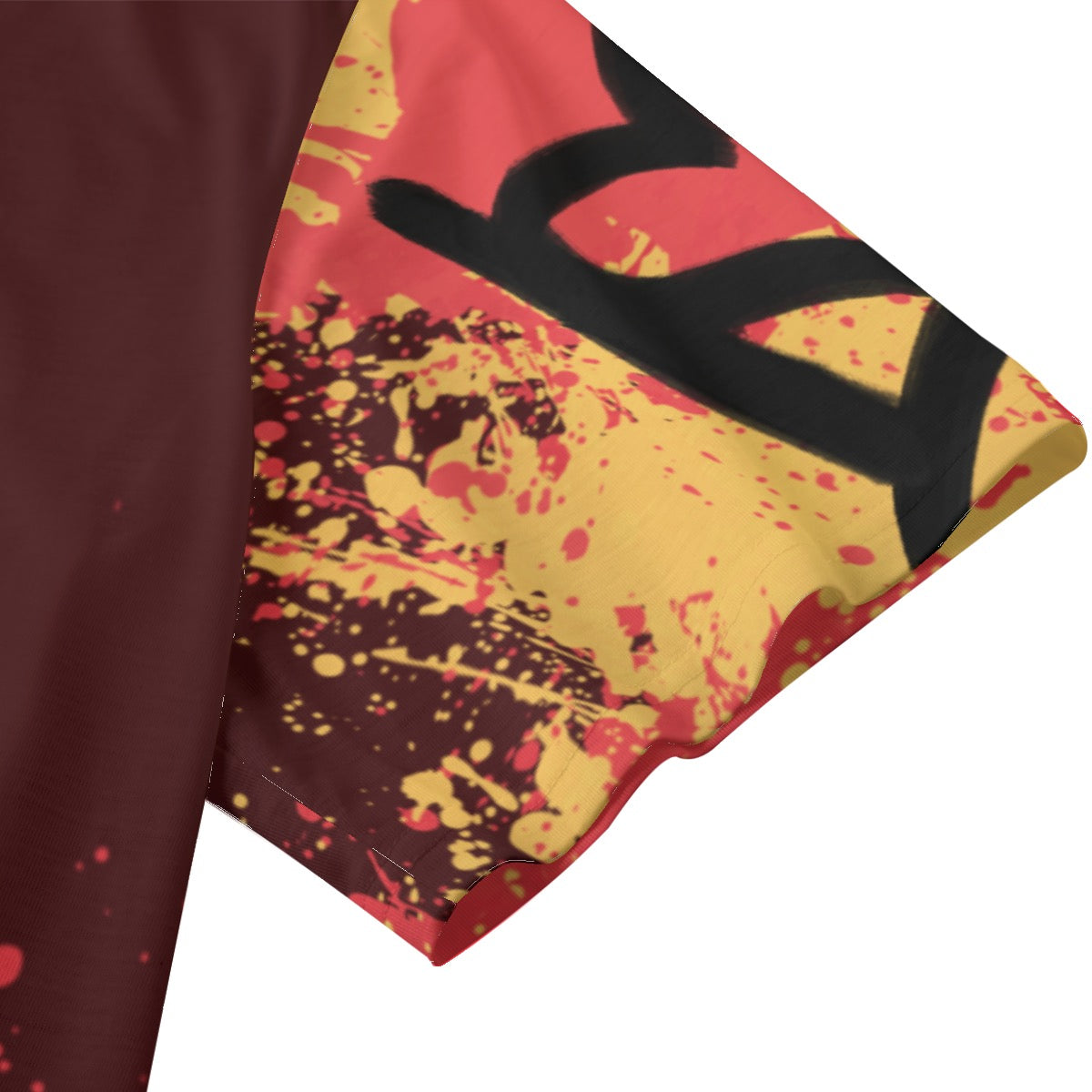 Eco-friendly Built Through The Fire All-over Print Unisex V-neck T-Shirt